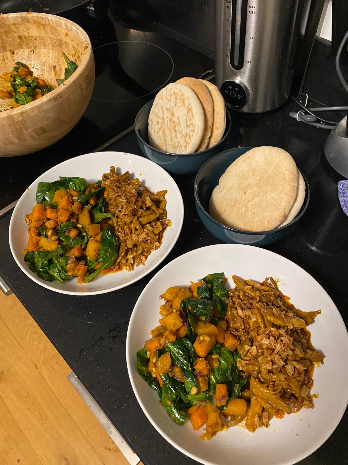 Zelfgemaakte kipshoarma